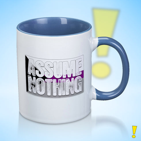 Assume Nothing Demisexual Pride Flag Color Accent Mug